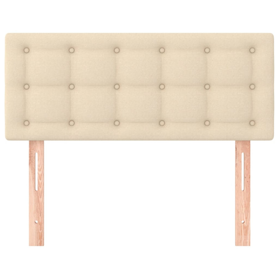 Hoofdbord 80X5X78/88 Cm Stof Kleurig Crème 80 cm Laag