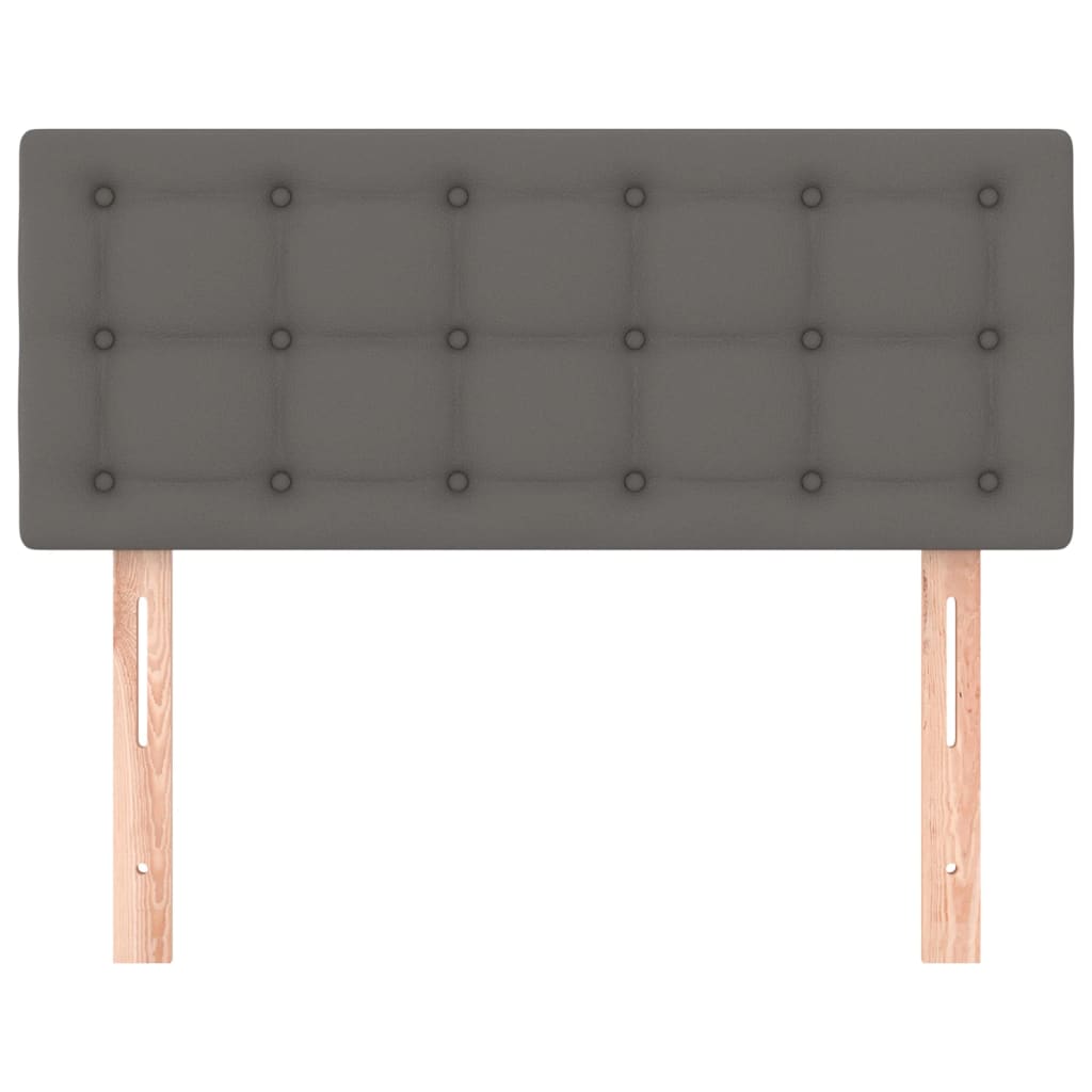 Hoofdbord 80X5X78/88 Cm Kunstleer Grijs 80 cm Laag