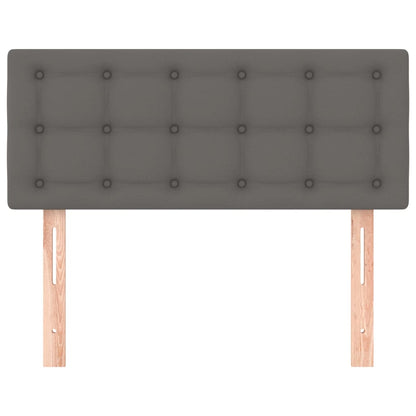 Hoofdbord 80X5X78/88 Cm Kunstleer Grijs 80 cm Laag