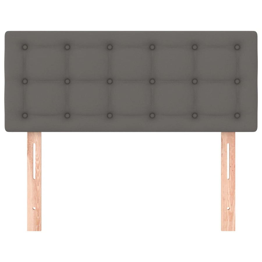 Hoofdbord 80X5X78/88 Cm Kunstleer Grijs 80 cm Laag