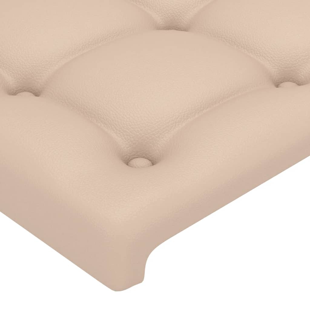 Hoofdbord 80x5x78/88 cm kunstleer cappuccinokleurig
