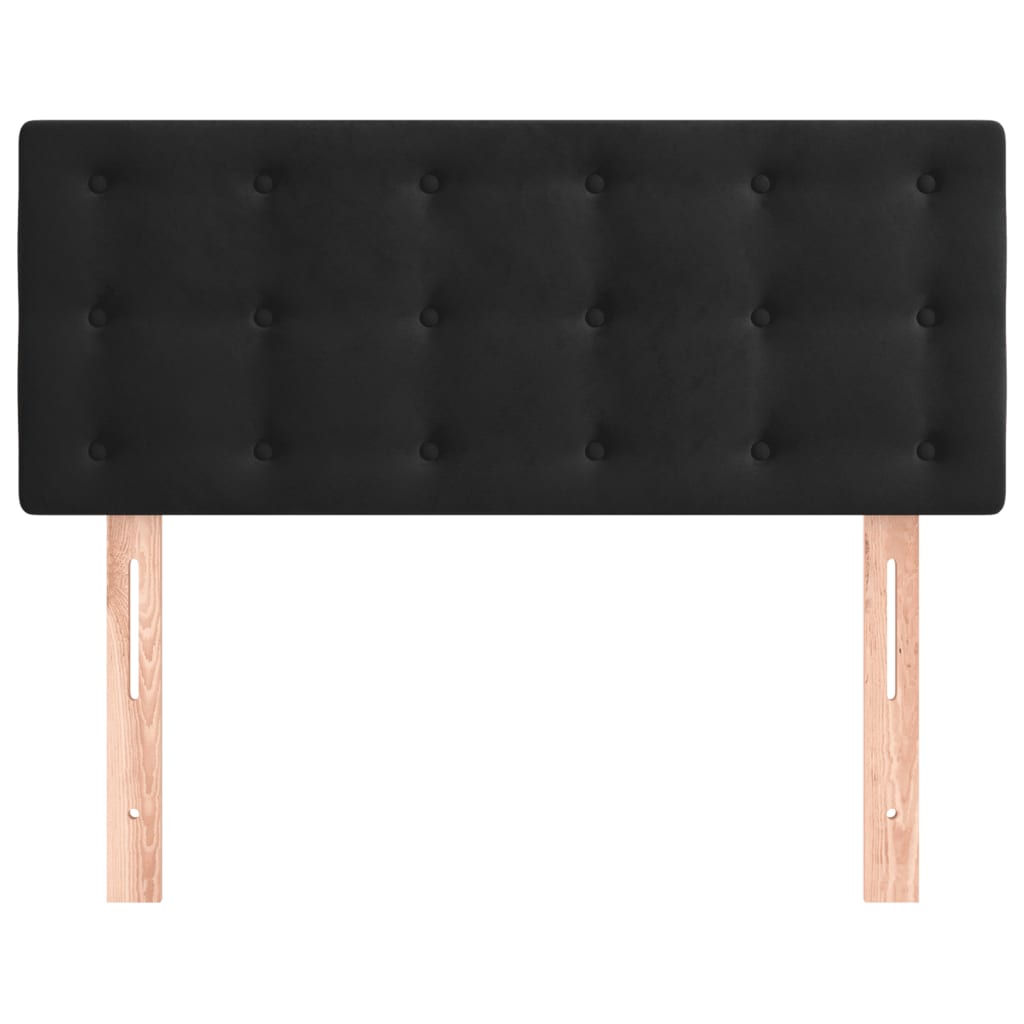 Hoofdbord 80x5x78/88 cm fluweel zwart 1 80 cm Zwart