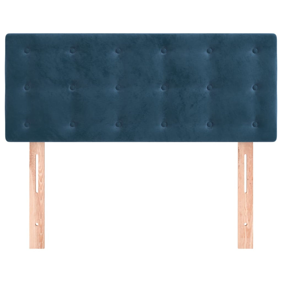 Hoofdbord 80x5x78/88 cm fluweel donkerblauw 80 cm Laag