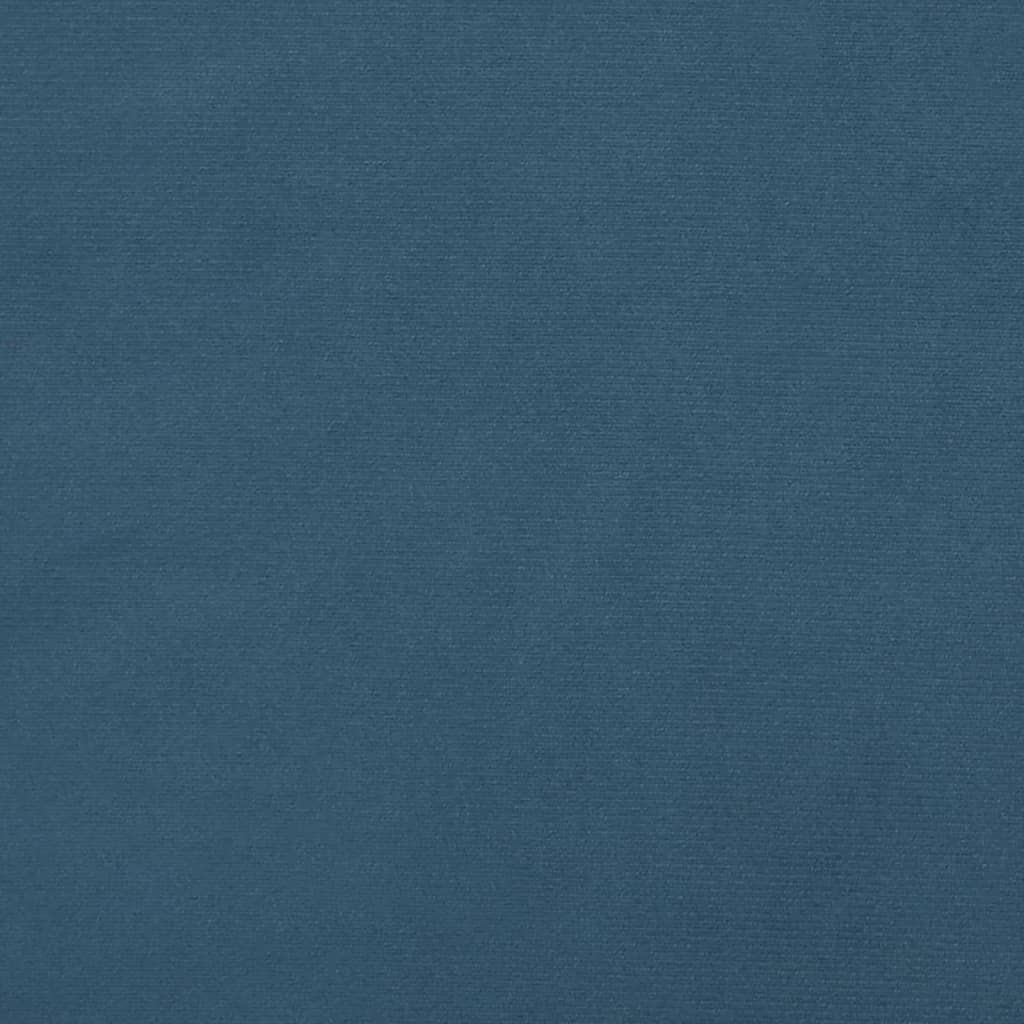 Hoofdbord 80x5x78/88 cm fluweel donkerblauw 80 cm Laag