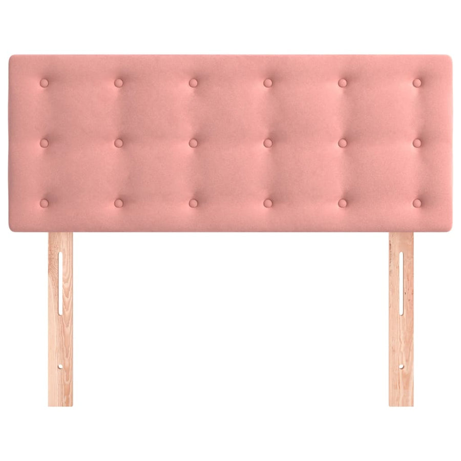 Hoofdbord 80X5X78/88 Cm Fluweel Roze 80 cm Laag