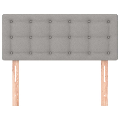 Hoofdbord 90x5x78/88 cm stof lichtgrijs 90 cm Laag