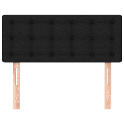 Hoofdbord 90X5X78/88 Cm Stof Zwart 90 cm Laag
