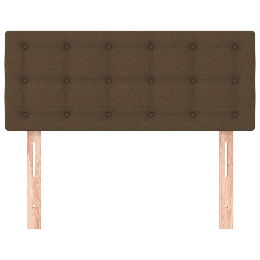 Hoofdbord 90x5x78/88 cm stof donkerbruin 1 90 cm Donkerbruin