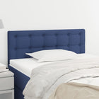 Headboard 90x5x78/88 cm fabric blue
