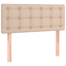 Hoofdbord 90x5x78/88 cm kunstleer cappuccinokleurig 90 cm Laag