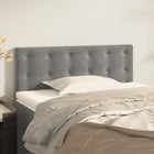 Headboard 90x5x78/88 cm velvet light grey