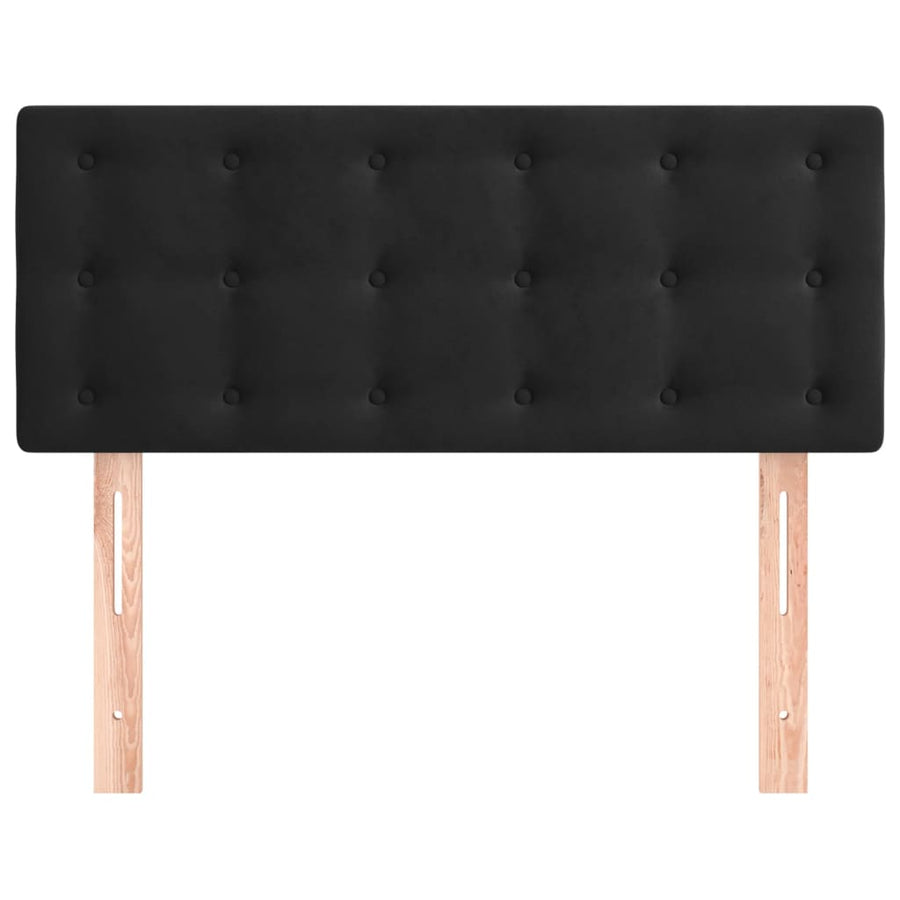 Hoofdbord 90x5x78/88 cm fluweel zwart 1 90 cm Zwart