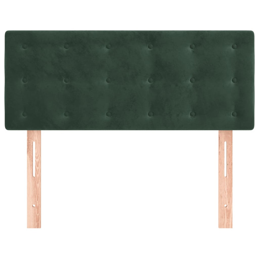 Hoofdbord 90X5X78/88 Cm Fluweel Donkergroen 90 cm Laag