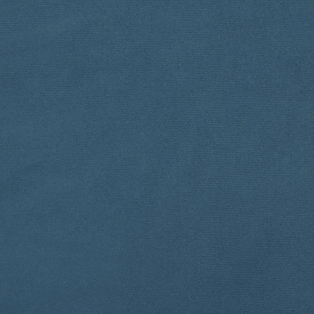 Hoofdbord 90X5X78/88 Cm Fluweel Donkerblauw 90 cm Laag