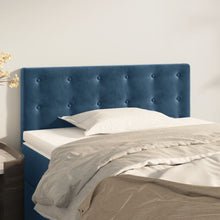 Hoofdbord 90X5X78/88 Cm Fluweel Donkerblauw 90 cm Laag