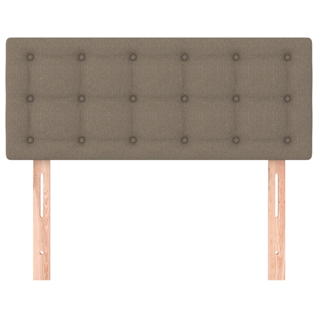 Hoofdbord 100x5x78/88 cm stof taupe