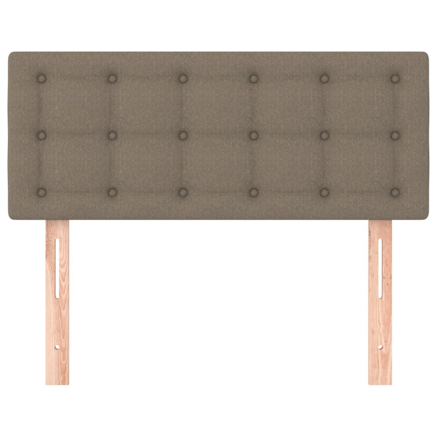 Hoofdbord 100x5x78/88 cm stof taupe