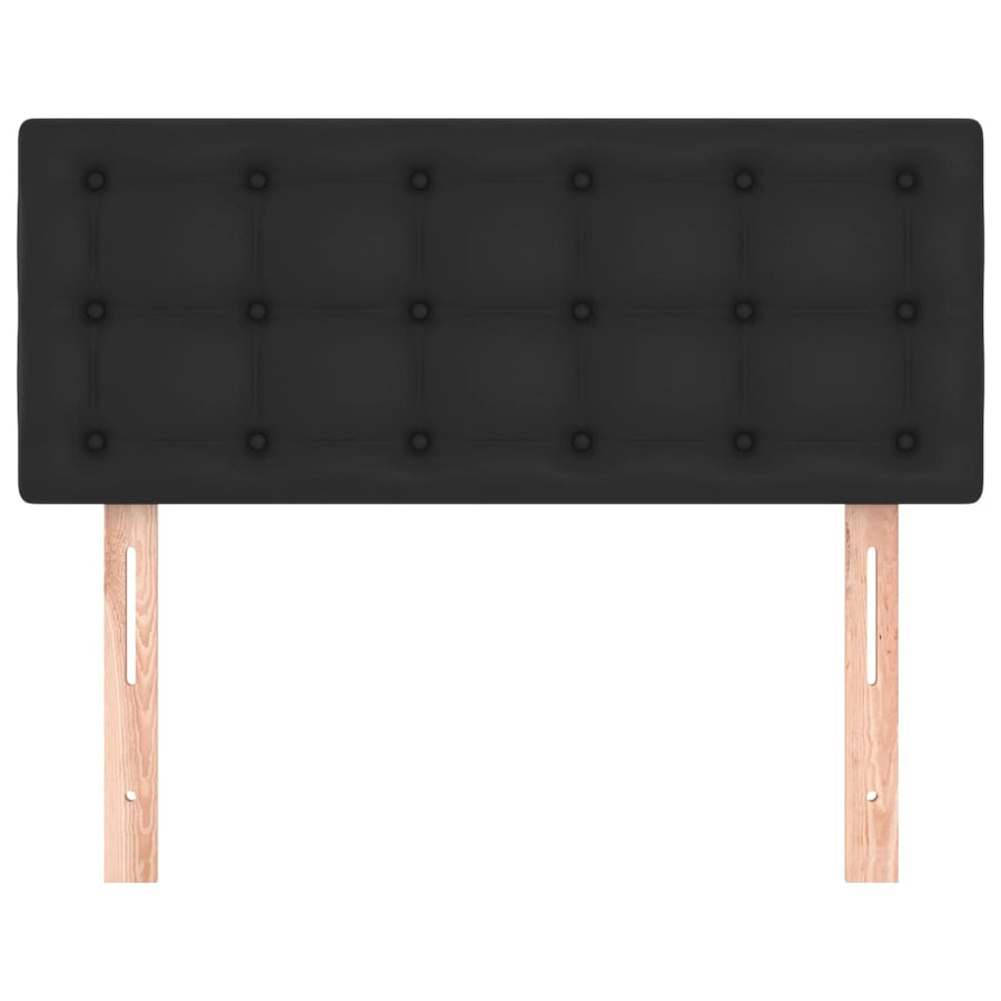 Hoofdbord 00X5X78/88 Cm Kunstleer Zwart 100 cm Laag