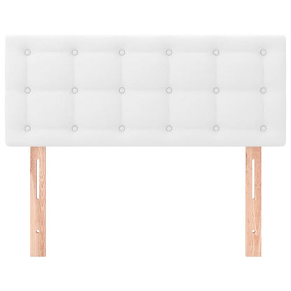 Hoofdbord 00X5X78/88 Cm Kunstleer Wit 100 cm Laag