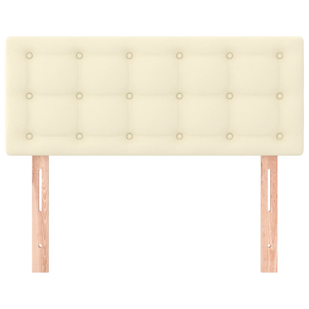 Hoofdbord 00X5X78/88 Cm Kunstleer Kleurig Crème 100 cm Laag