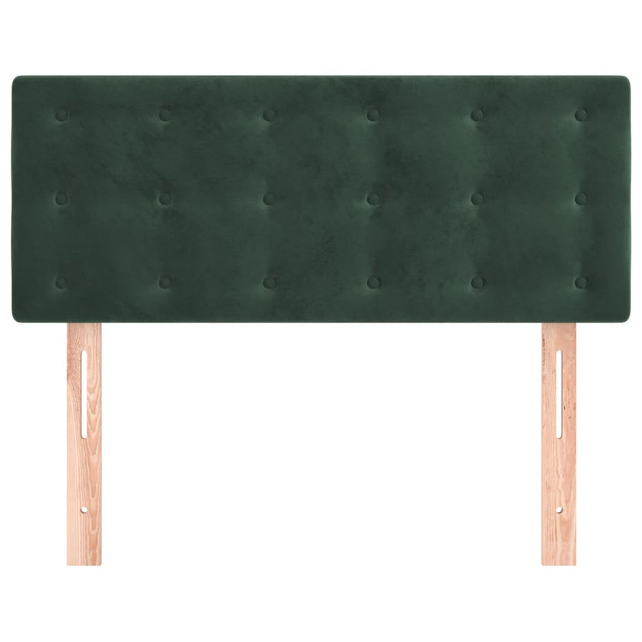 Hoofdbord 00X5X78/88 Cm Fluweel Donkergroen 100 cm Laag