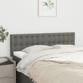 Hoofdborden 2 st 72x5x78/88 cm stof donkergrijs