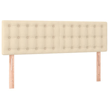 Hoofdborden 2 St 72X5X78/88 Cm Stof Kleurig Crème 144 cm Laag