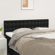 Hoofdbord 2 st 72x5x78/88 cm kunstleer zwart
