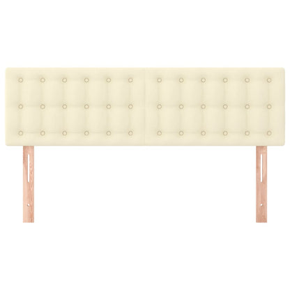 Hoofdborden 2 St 72X5X78/88 Cm Kunstleer Kleurig 1 144 cm crème