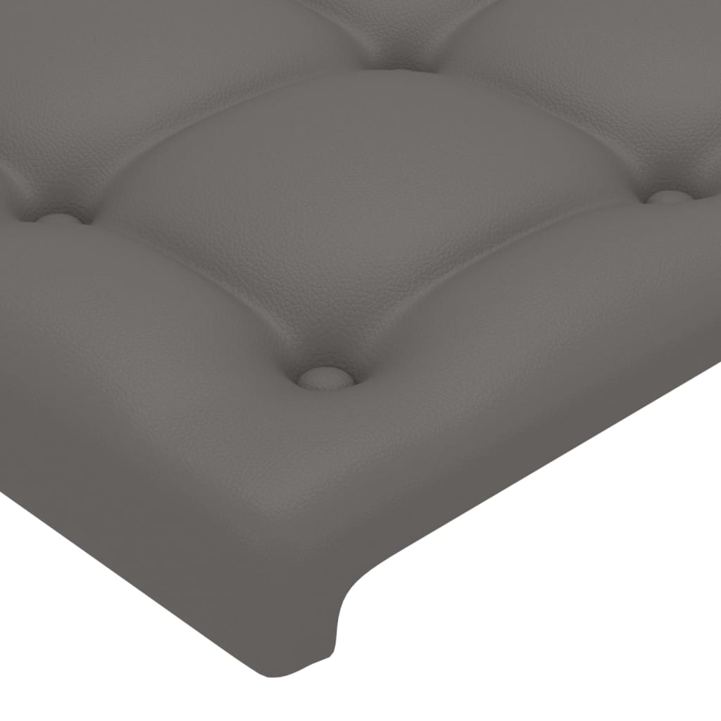 Hoofdborden 2 St 72X5X78/88 Cm Kunstleer Grijs 144 cm Laag