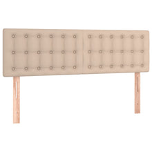 Hoofdborden 2 St 72X5X78/88 Cm Kunstleer Kleurig Cappuccino 144 cm Laag
