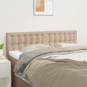 Hoofdborden 2 st 72x5x78/88 cm kunstleer cappuccino