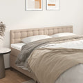 Hoofdborden 2 st 100x5x78/88 cm kunstleer cappuccinokleurig
