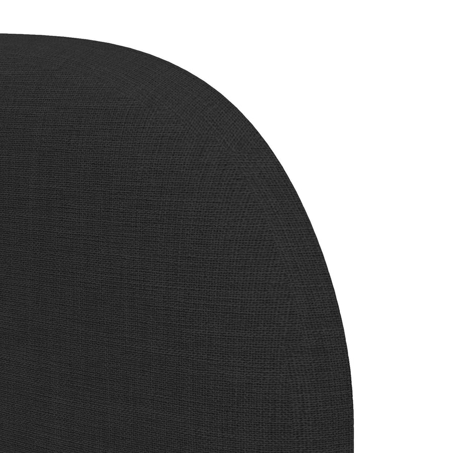 Hoofdbord oor Zwart 40 x 23 x 6 cm Stof