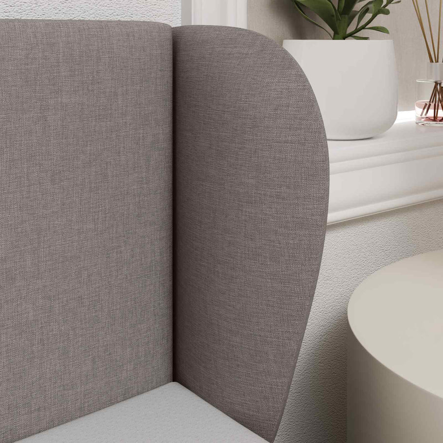 Hoofdbord oor Taupe 40 x 23 x 6 cm Stof