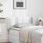 Headboard Pure White 40 x 23 x 6 cm Foam and Engineered Wood