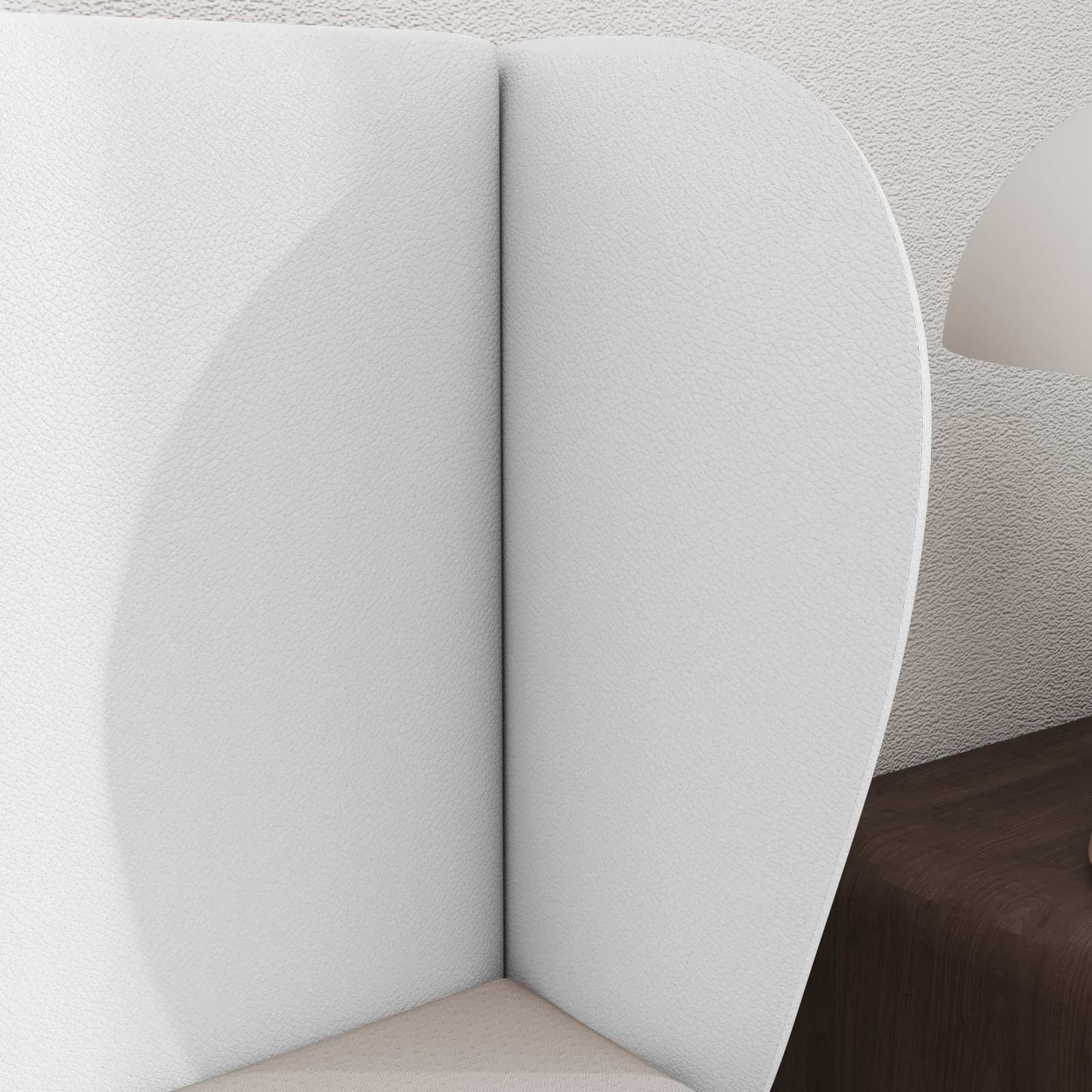 Hoofdbordoor Puur Wit 40 x 23 x 6 cm Foam en Engineered hout