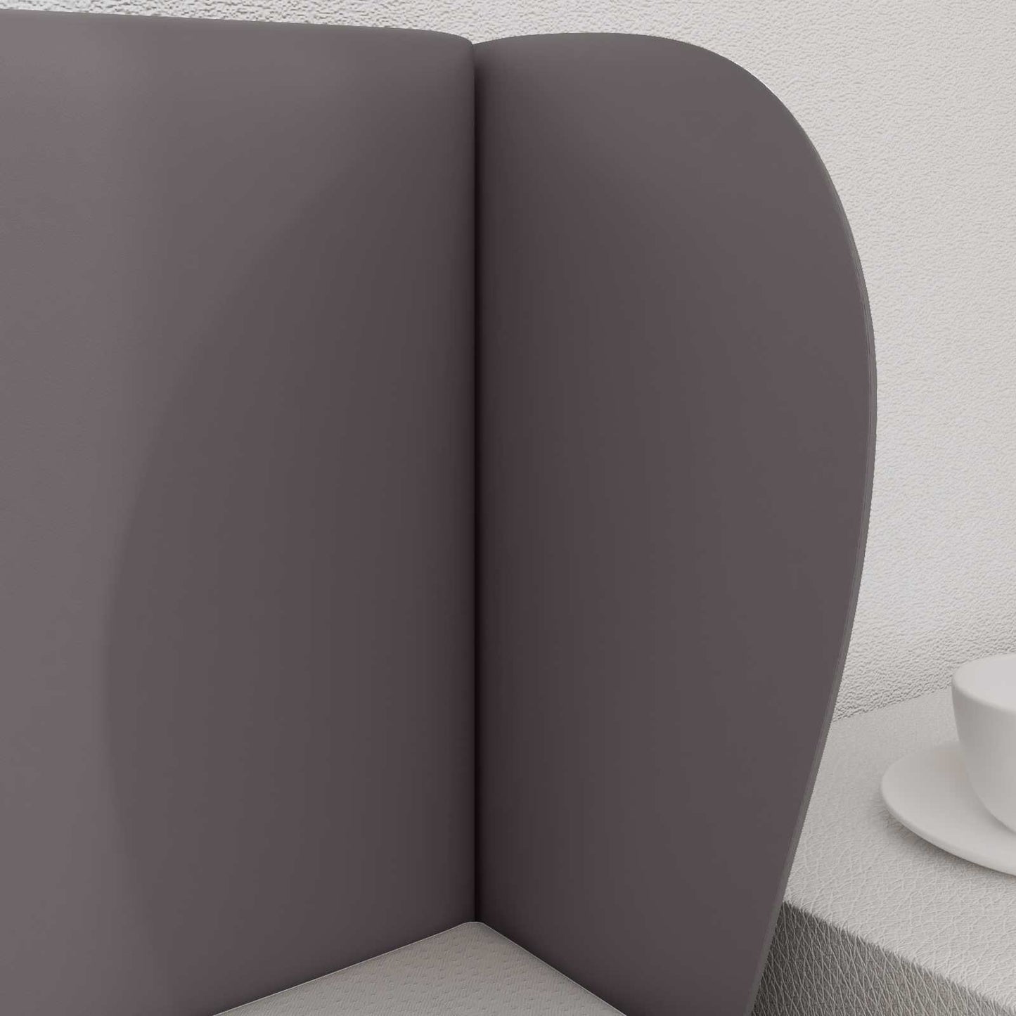 Hoofdbord oor Dim Grijs 40 x 23 x 6 cm PVC