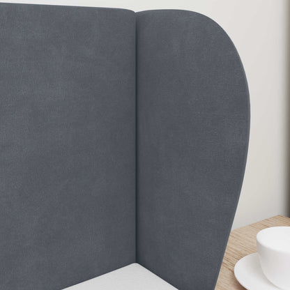 Hoofdbord oor Dim Grijs 40 x 23 x 6 cm Fluweel