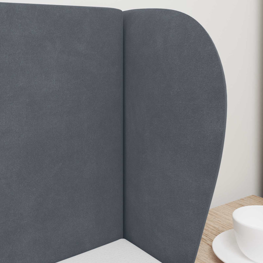 Hoofdbord oor Dim Grijs 40 x 23 x 6 cm Fluweel