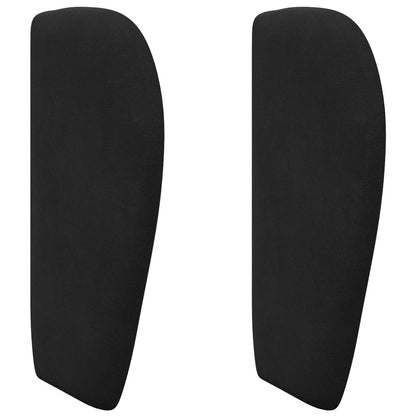 Hoofdbord oor Zwart 40 x 23 x 6 cm Fluweel
