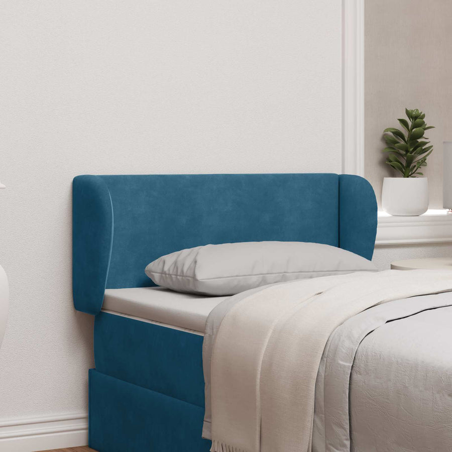 Hoofdbord oor Blauw 40 x 23 x 6 cm Fluweel