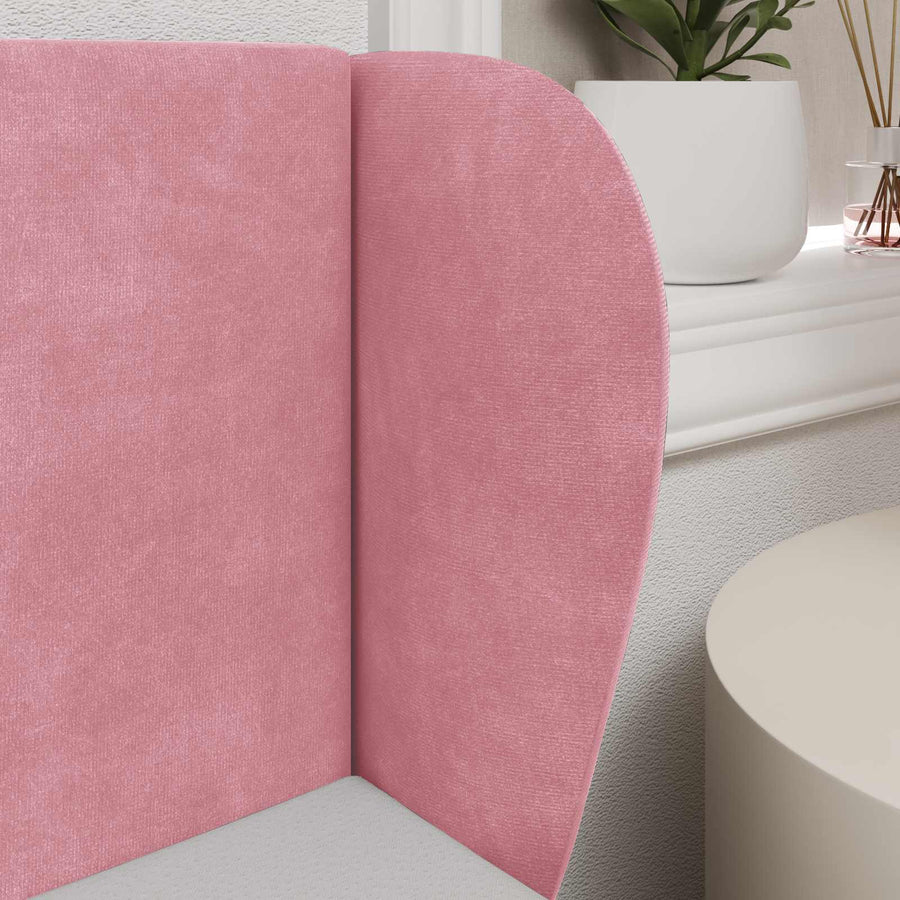 Hoofdbord oor Roze 40 x 23 x 6 cm Fluweel