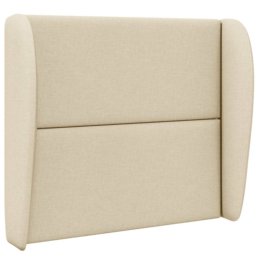 Hoofdbord oor Crème 80 x 23 x 6 cm Stof