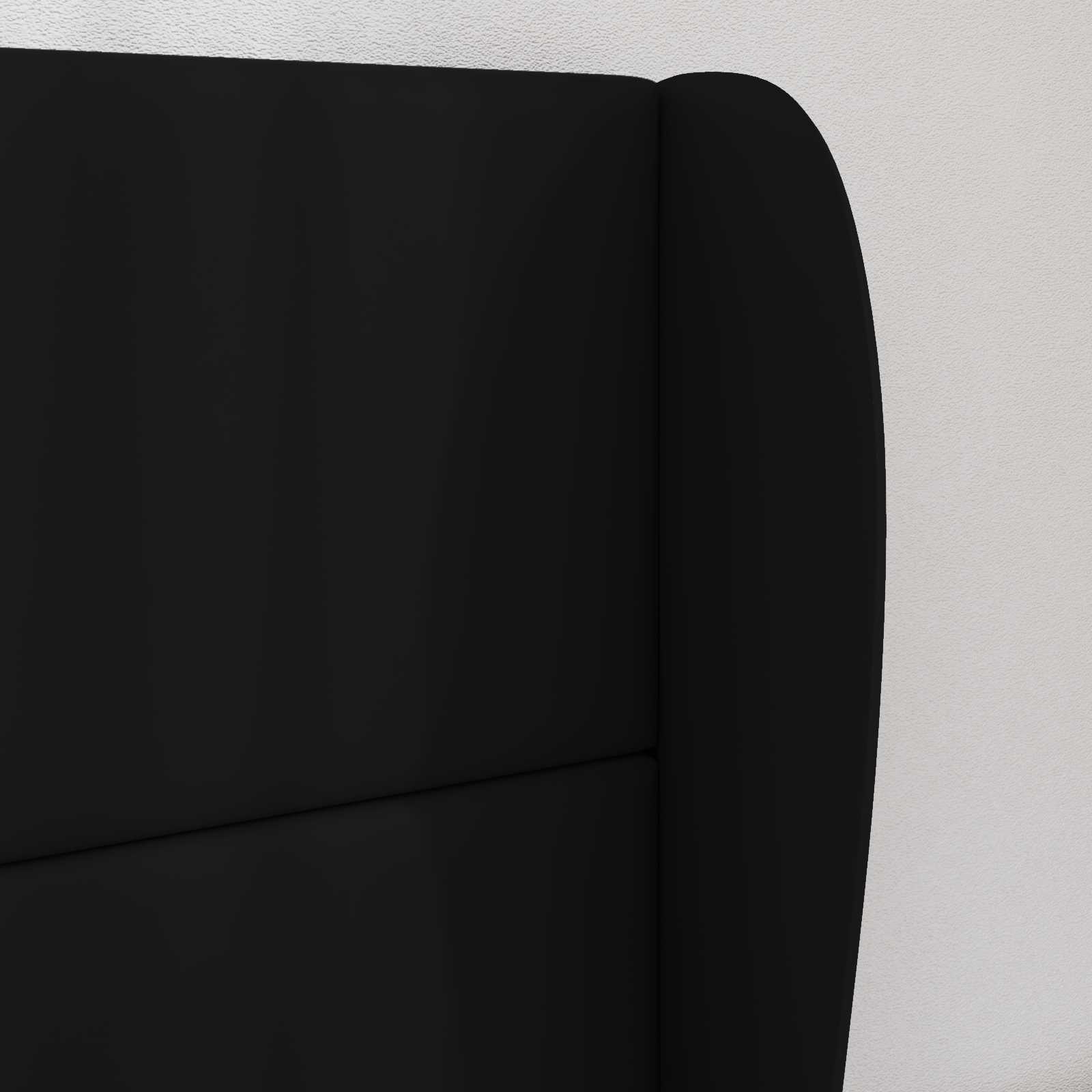 Hoofdbord oor Zwart 80 x 23 x 6 cm PVC