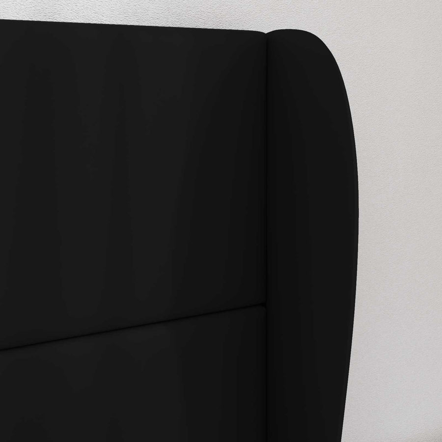 Hoofdbord oor Zwart 80 x 23 x 6 cm PVC