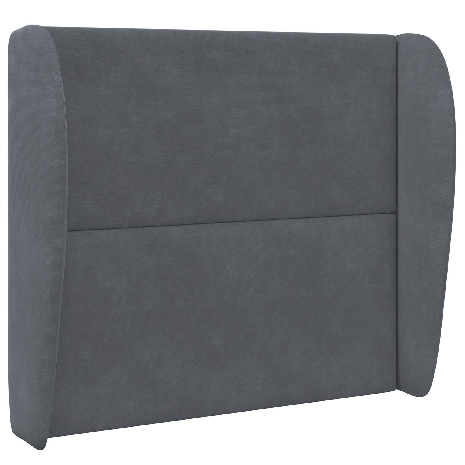 Hoofdbord oor Dim Grijs 80 x 23 x 6 cm Fluweel
