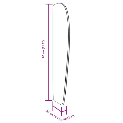 Hoofdbord oor Dim Grijs 80 x 23 x 6 cm Fluweel