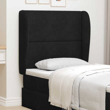 Hoofdbord oor Zwart 80 x 23 x 6 cm Fluweel