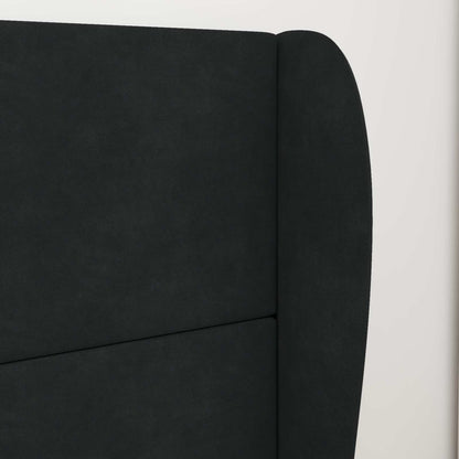 Hoofdbord oor Zwart 80 x 23 x 6 cm Fluweel